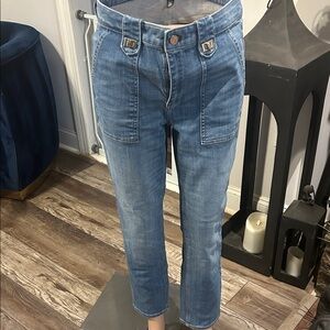 White House Black Market Denim Cropped Jeans